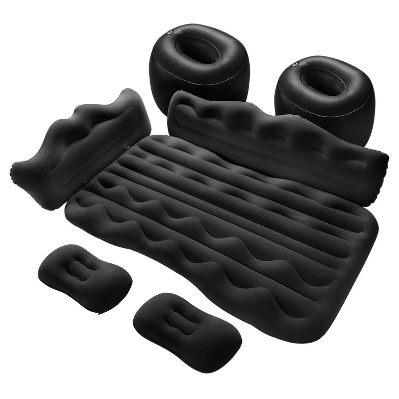 Inflatable Car Air Mattress – Portable Back Seat Travel Bed with Pillows for SUV & Sedan