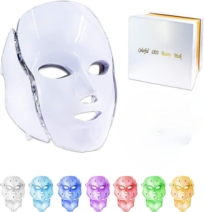 7 Color LED Light Therapy Facial Mask – Anti-Aging, Acne Treatment & Skin Rejuvenation Device